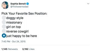 Favorite Sex Position: